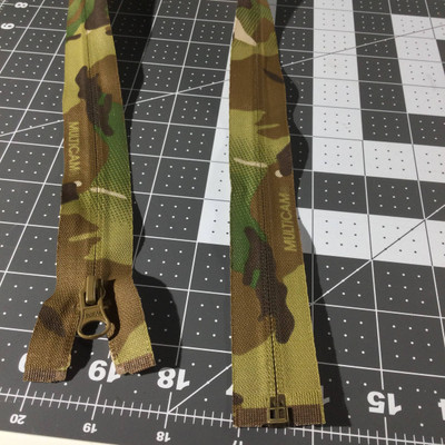 31" Separating Coil Zipper | Camouflage | Jacket zipper