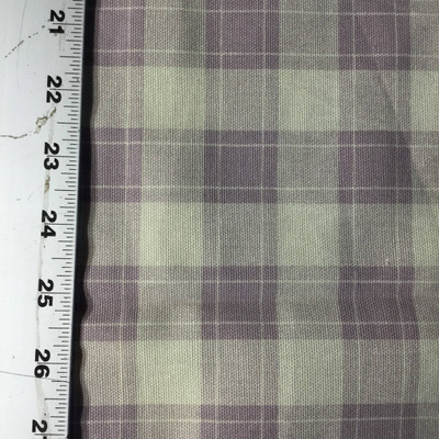 Plaid Lavender and Beige | Home Decor / Drapery Fabric | 54”  Wide | By the Yard