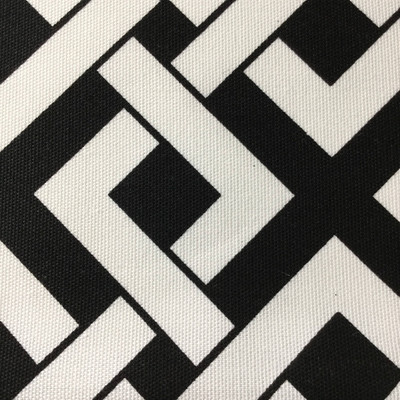 Black and White Lattice Geometric | Outdoor Fabric | 54”  Wide | By the Yard