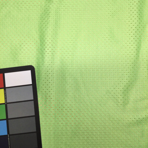 Lime Green Sports Mesh Fabric | Polyester | Sportswear Athletic Gear Jersey