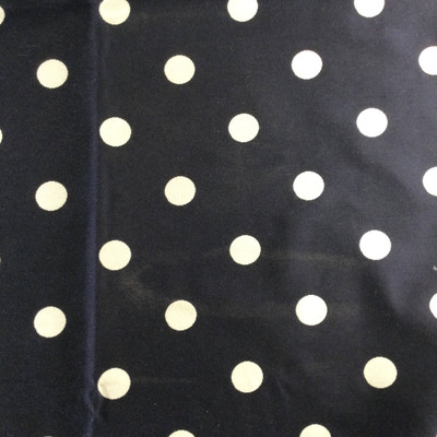 Navy Blue / White Polka Dots | Upholstery / Drapery Fabric | 54" Wide | By the Yard