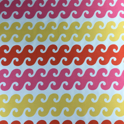 Tidepool by P/Kaufman | Red, Yellow, Pink, White | OUTDOOR Home Decor Fabric | Upholstery / Cushions | 54" Wide | By the Yard