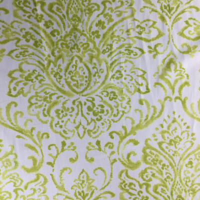 Scroll Gate in Kiwi by P/Kaufmann | Green / White | Home Decor Fabric | Light Upholstery / Drapery | 54" Wide | By the Yard