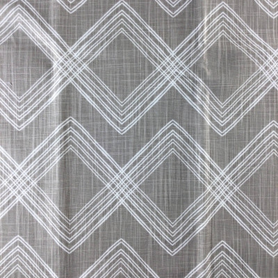 Lined Geometric Gray / White | Home Decor Fabric | Premier Prints | 54 Wide | By the Yard