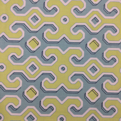 geometric lime green blue