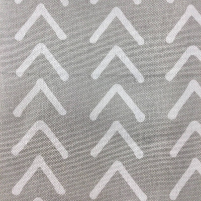 Striped Arrows White on Gray | Home Decor Fabric | Premier Prints | 54 Wide | By the Yard