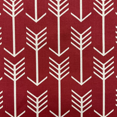 Modern Arrows White on Red | Home Decor Fabric | Premier Prints | 54 Wide | By the Yard