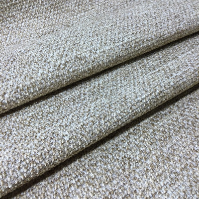 2.8 Yard Piece of Upholstery Fabric | Beige Chenille Textured Weave | 54" Wide