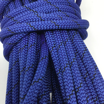 30.8 Yard Piece of Safety Rope - 11 mm, Blue and Black, By the Piece, Remnant