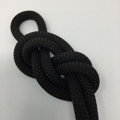 13.8 Yard Piece of Safety Rope - 11 mm, Black , By the Piece, Remnant 182