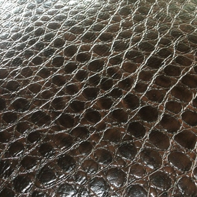 Brown Reptile Faux Leather | Outback Coffee by Regal Fabrics | Vinyl Upholstery Fabric | 54" Wide | By the Yard