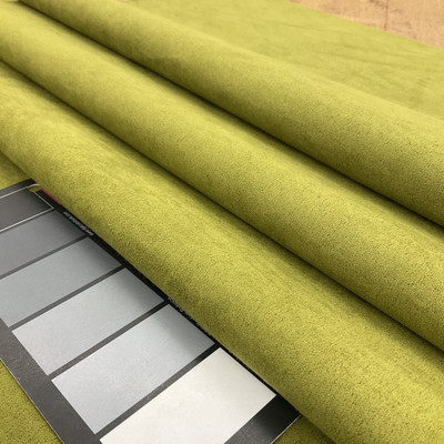 Bulldozer in Green | Solid Moss Green | Microsuede Upholstery Fabric | Heavy Weight | 54" Wide | By the Yard