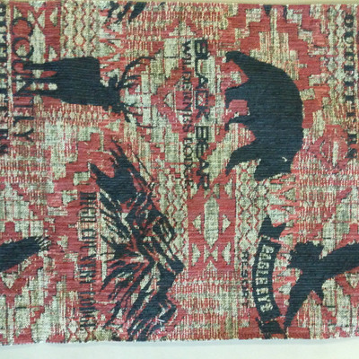 Stockton in Redstone | Southwestern Wildlife Tapestry Red / Black | Upholstery Fabric | Regal Fabrics Brand | 54" Wide | By the Yard