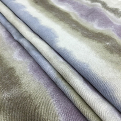 Stream in Mink | Watercolor Stripes in Taupe / Grey / Blue / Lavender | Upholstery / Drapery Fabric | Braemore | 54" Wide | By the Yard