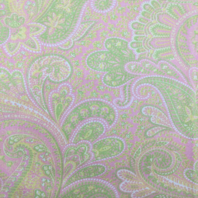 Paisley in Pink / Green / Yellow | Home Decor / Drapery Fabric | 54" Wide | By the Yard