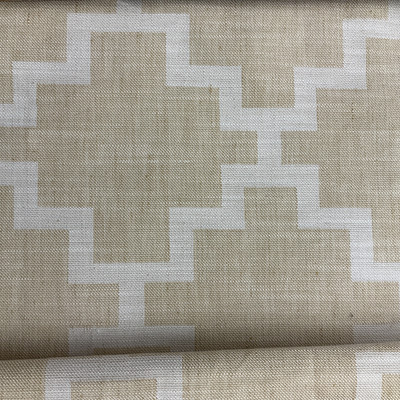 Aztec Geo in Two Toned Beige | Home Decor / Drapery Fabric | 54" Wide | By the Yard