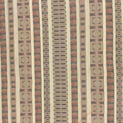 Decorative Stripes in Tan / Brown / Orange | Upholstery Fabric | 54" Wide | By the Yard