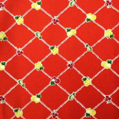 Fruit Lattice in Red | American Retro by Windham Fabrics | Quilting Fabric | 100% Cotton | 44 wide | By the Yard