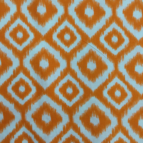 Orange & White Fur Fabric Quilting Cotton / Charm - 5 x 5