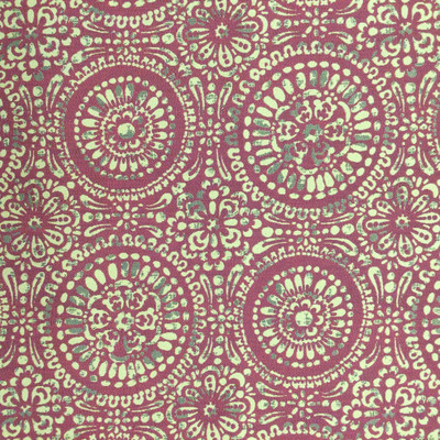 Medallion Geo Jacquard in Red and Gold  R-MANDY RED | Upholstery Fabric | Regal Fabrics Brand | 54 inch Wide | By the Yard