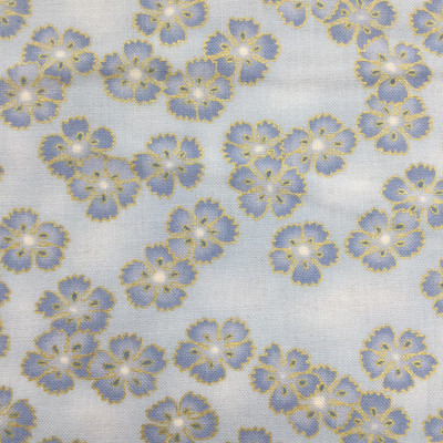 Floral in Blue and Gold | Niwa by P&B Textiles | Quilting Fabric | 100% Cotton | 44 wide | By the Yard 5104