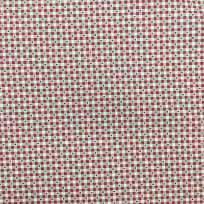 Primitive Check in Red and Beige | Quilting Fabric | 100% Cotton | 44 wide | By the Yard 5137