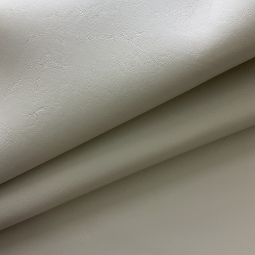 White Marine Vinyl & Leather Fabric by the Yard