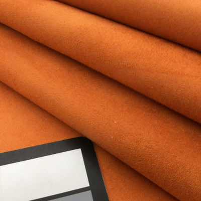 Orange Microsuede Fabric | Upholstery / Slipcovers | Heavy Weight | 54" Wide | By the Yard | Unisuede in Spice