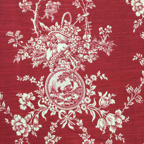 Country House Toi Red 666111 by Waverly Designer Fabric