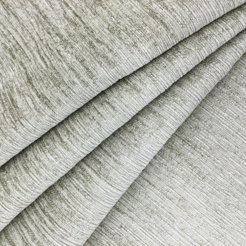 2.325 Yard Piece of Chenille Fabric | Slub Weave in Beige and Brown |  Heavyweight Upholstery | 54 Wide | By the Yard