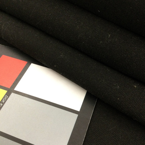 Solid Black Acrylic Canvas Fabric Slipcovers / Upholstery / Curtains