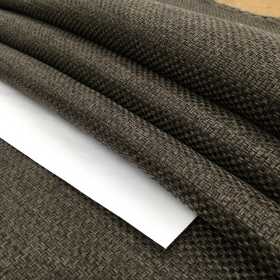 Basket Weave Fabric in Two Toned Taupe  | Heavy Weight Upholstery | 54" Wide | By the Yard