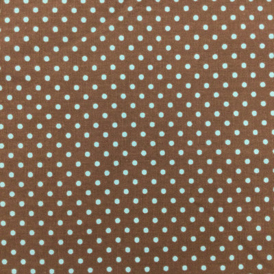 Polka Dots | Home Decor Fabric | Brown / Blue | Drapery | 54" Wide | By the Yard | Premier Prints "Dottie"