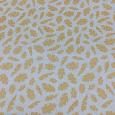 Monotone Leaves in Apricot | Quilting Fabric | 44" Wide | 100% Cotton | By The Yard | "Two of a Kind Leaves"