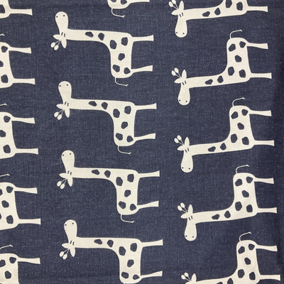 4.25 Yard Piece of Child Like Giraffe Themed Fabric | Upholstery Weight | BTY | 54"W