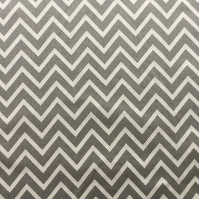 4.5 Yard Piece of Gray and White Chevron | Upholstery / Drapery Fabric | 54" Wide | By the Yard