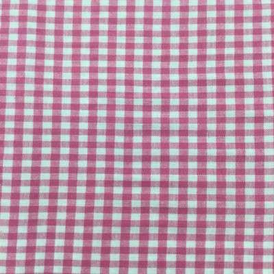 Bubble Gum Pink and White Check Flannel Fabric | Shirting Weight | Apparel | Crafts | Home Decor | 60 inch Wide | By The Yard