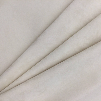 Ivory Microsuede Fabric | Solid | Upholstery / Drapery | Medium Weight | 54" Wide | By the Yard