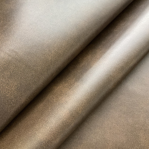 Richloom Elegance Saddle Brown Faux Leather Upholstery Fabric by Richloom