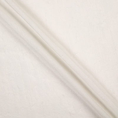 108" Crushed Sheer Voile Ivory | Very Lightweight Voile Fabric | Home Decor Fabric | 108" Wide