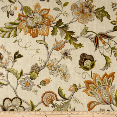 P Kaufmann Brissac Linen Amber | Medium/Heavyweight Linen Fabric | Home Decor Fabric | 56" Wide