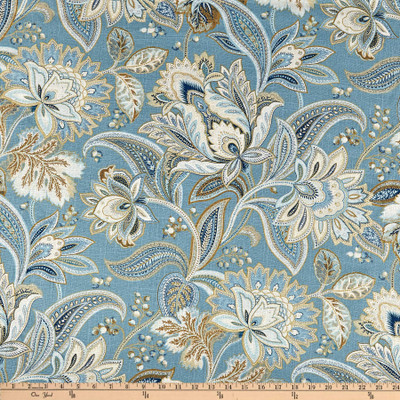 Swavelle Valdosta Porcelain | Medium/Heavyweight Duck Fabric | Home Decor Fabric | 54" Wide