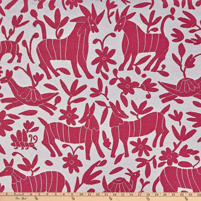 Artistry Fiesta Tribal Jacquard Pink | Very Heavyweight Jacquard Fabric | Home Decor Fabric | 55" Wide