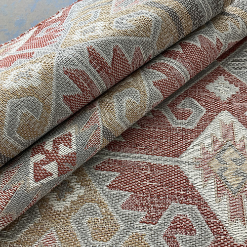 Artistry Tribal Southwest San Xavier Jacquard Sunset | Very Heavyweight  Jacquard Fabric | Home Decor Fabric | 57