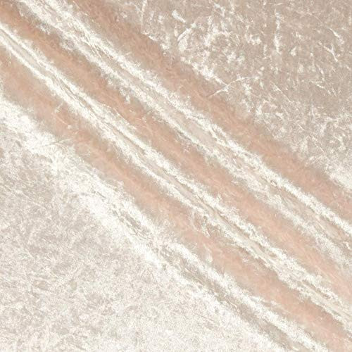 Europatex Rumple Crushed Velvet Pure White | Heavyweight Velvet Fabric ...