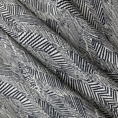 Hilary Farr Skintillate Jacquard Indigo | Medium/Heavyweight Jacquard Fabric | Home Decor Fabric | 56" Wide