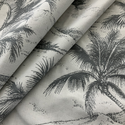 Bella Dura Home Performance Seas The Day Jacquard Charcoal | Heavyweight Outdoor, Jacquard Fabric | Home Decor Fabric | 54" Wide