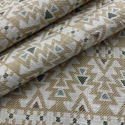 Artistry Tribal Southwest Roro Jacquard Gilded | Very Heavyweight Jacquard Fabric | Home Decor Fabric | 56.25" Wide