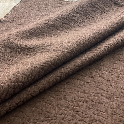 Craze Textured Jacquard Woven Brown | Medium Weight Jacquard