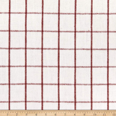 PKL Studio Weston Grid Woven Peppermint | Very Heavyweight Woven, Linen, Jacquard Fabric | Home Decor Fabric | 54" Wide